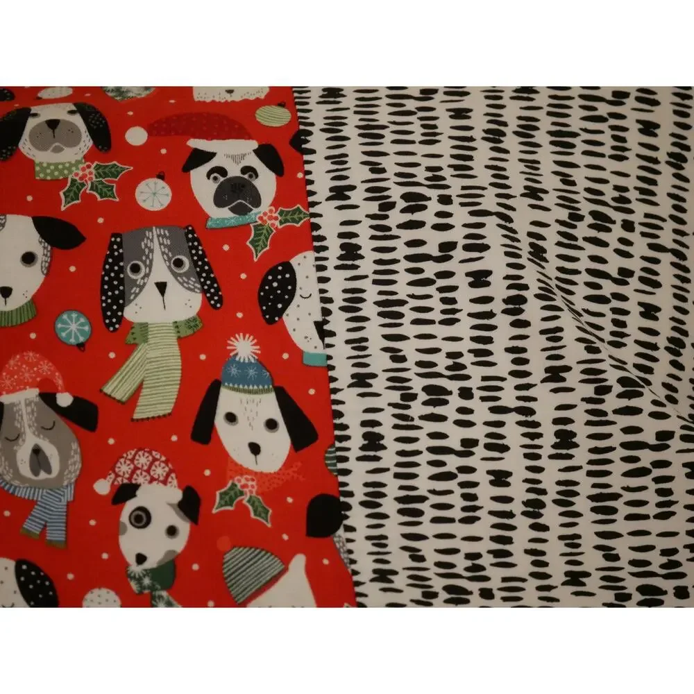 Handmade Santa Paws Pillowcases, Christmas Puppies, Standard Size